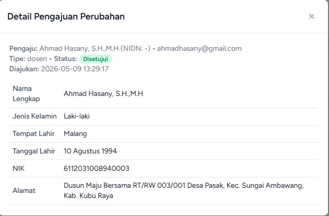 Detail Pengajuan