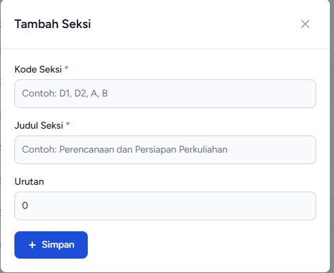 Form Seksi