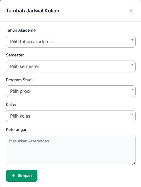 Jadwal Kuliah