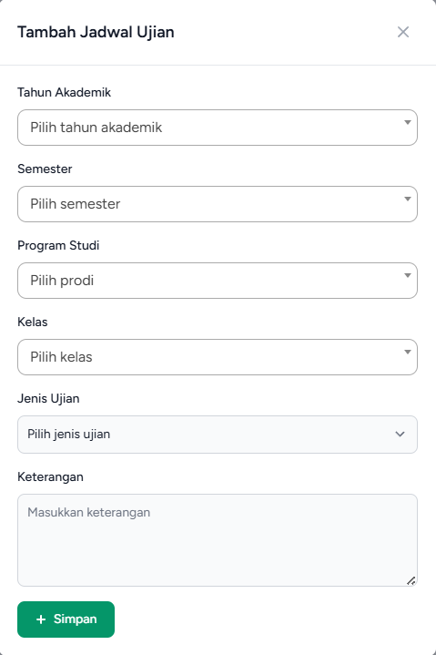 Jadwal Ujian