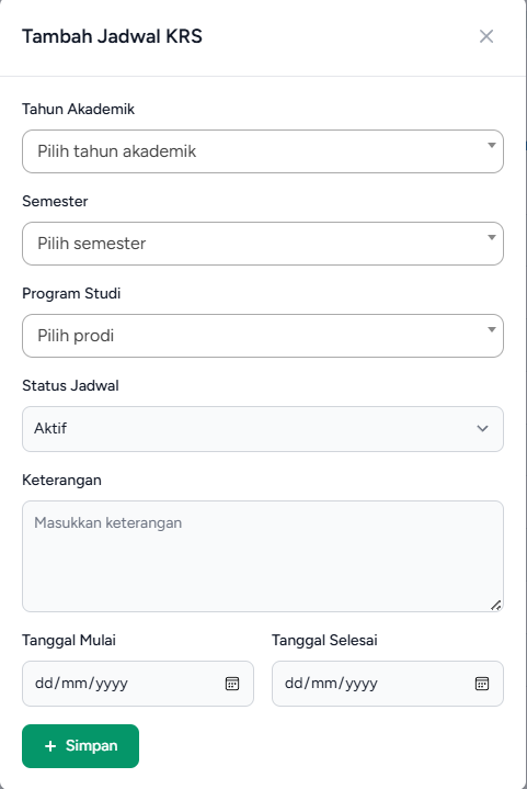 Jadwal KRS