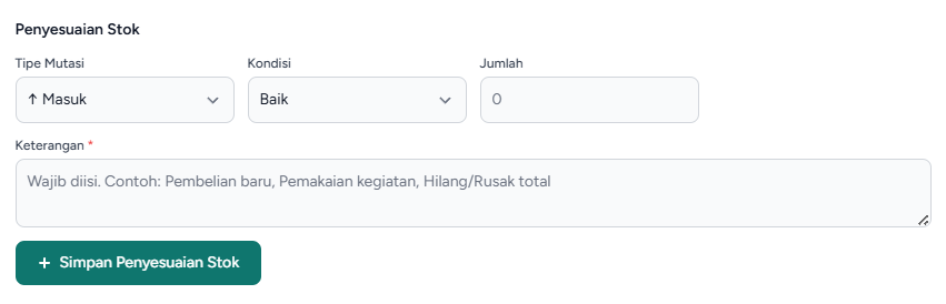 Penyesuaian Stok