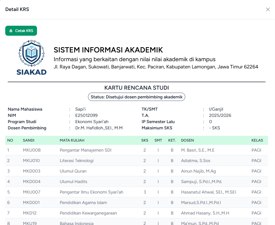 Detail KRS